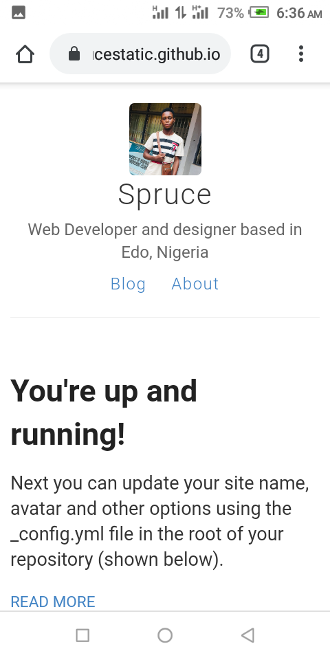 Mobile Preview of your free website