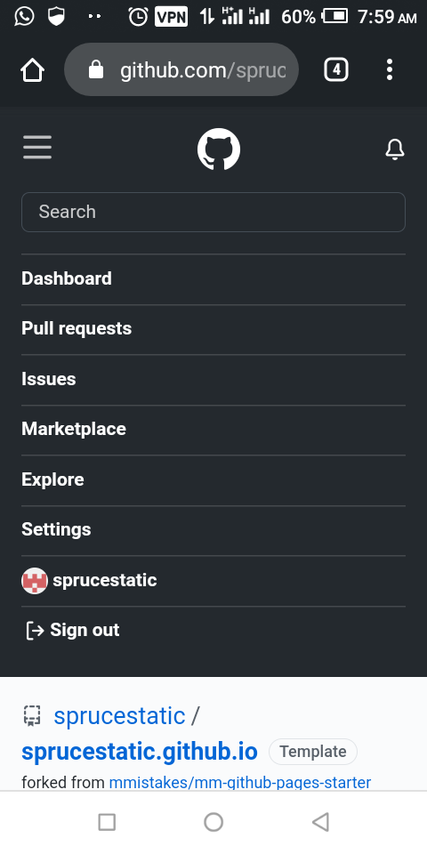 Dropdown menu