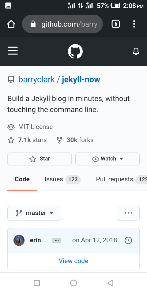 You should see a page that looks like this