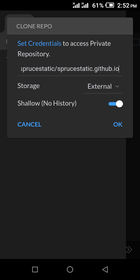clone website on Spck editor