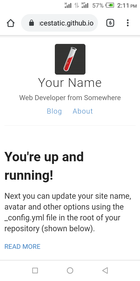 Free website created with jekyll on github