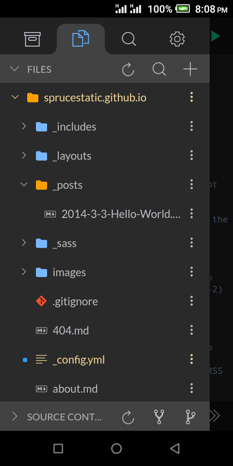 Jekyll  _posts folder in spck editor